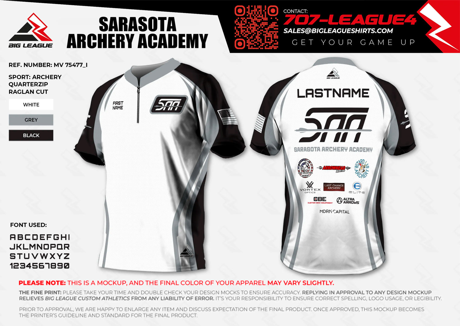 1/4 zip jersey / white-black