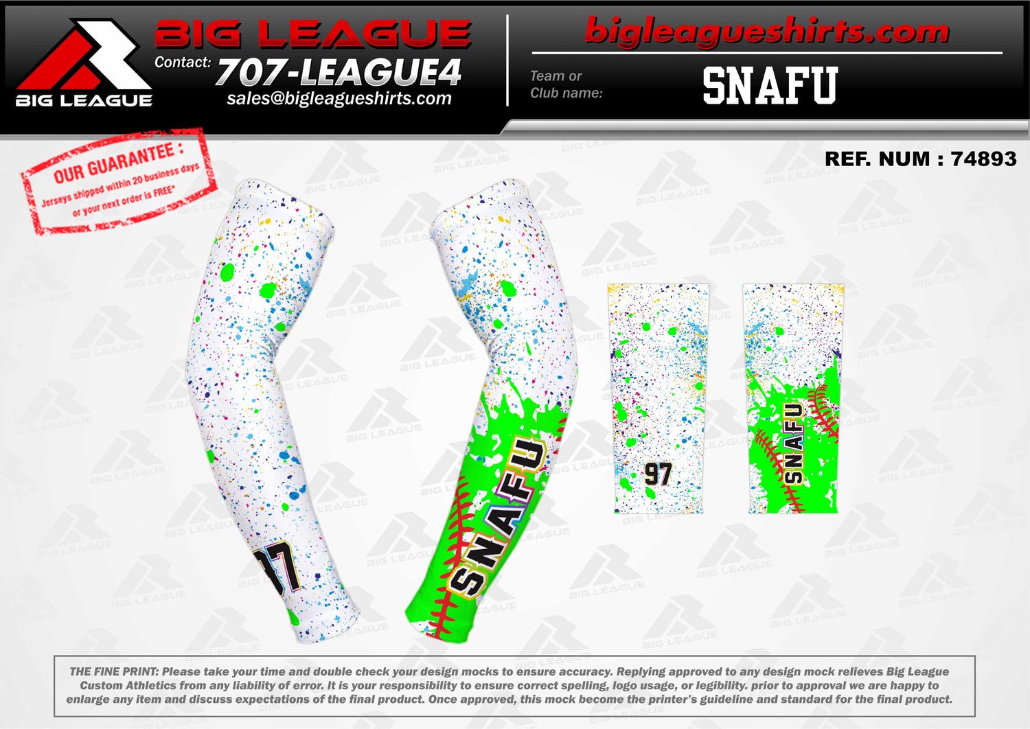 Armsleeve / White Multicolor