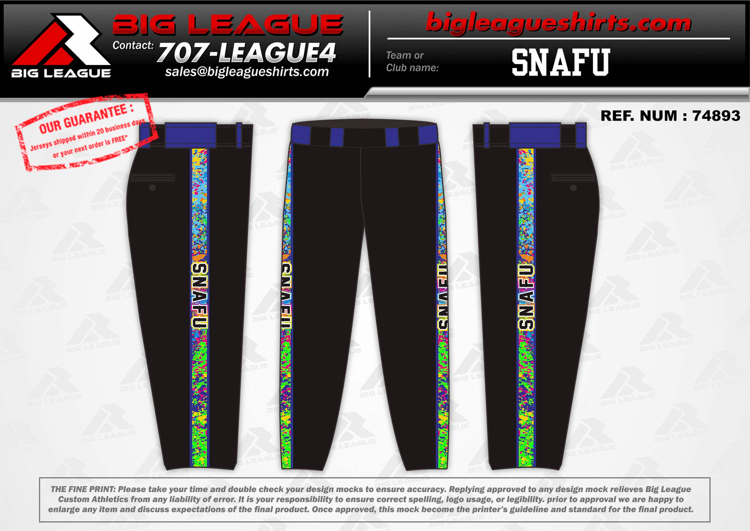 Pants / Black Multicolor