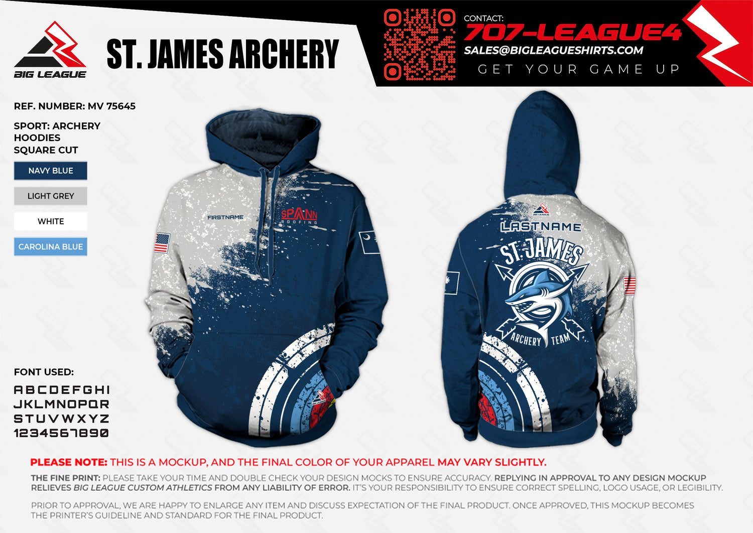 Hoodie / Navy 2026