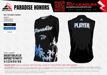 Paradise Honors HS Panthers 7v7 Team Store