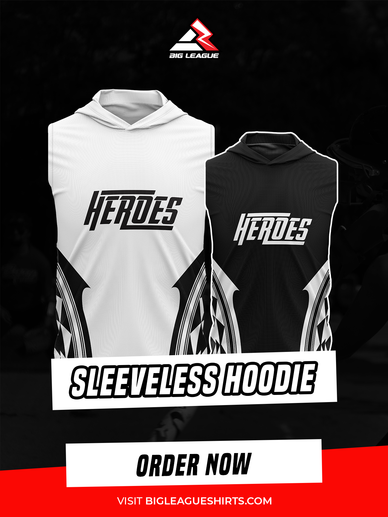 Sleeveless Hoodie / White
