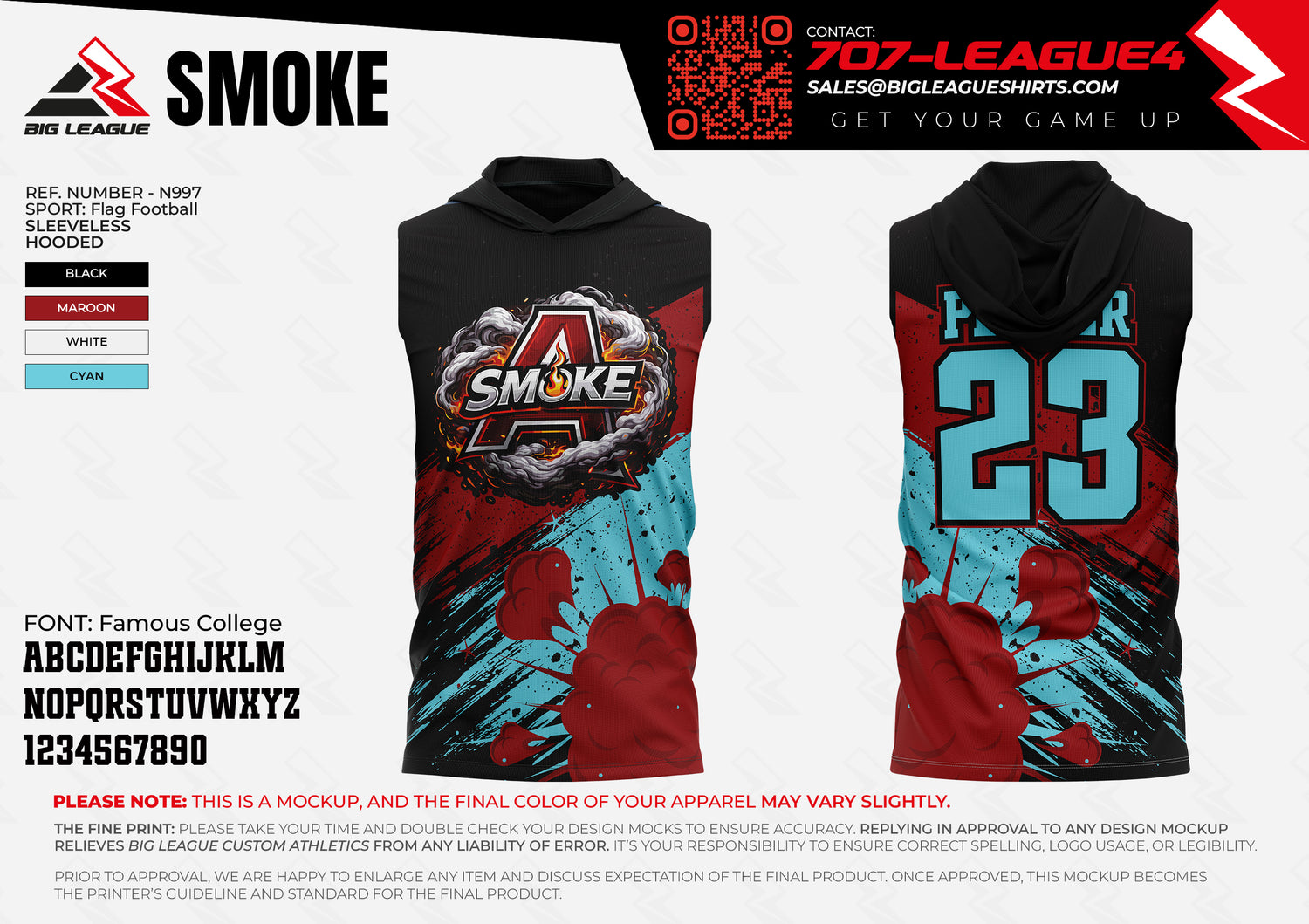 Sleeveless Hooded Jersey