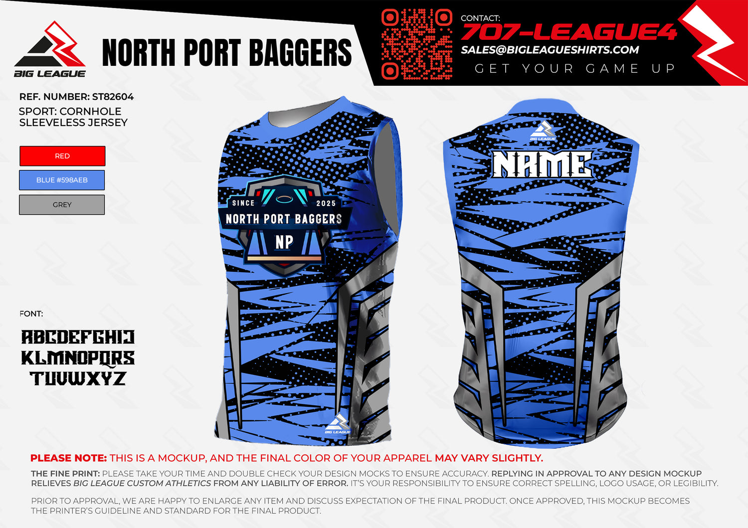 Sleeveless Jersey / Blue