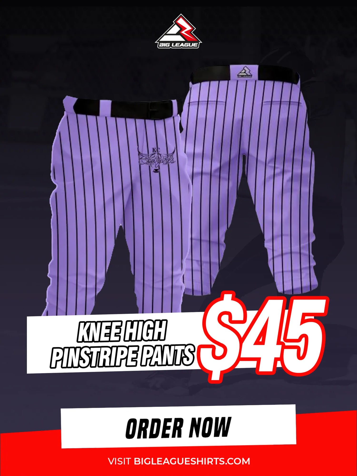 Knee High Pants / Pinstripe