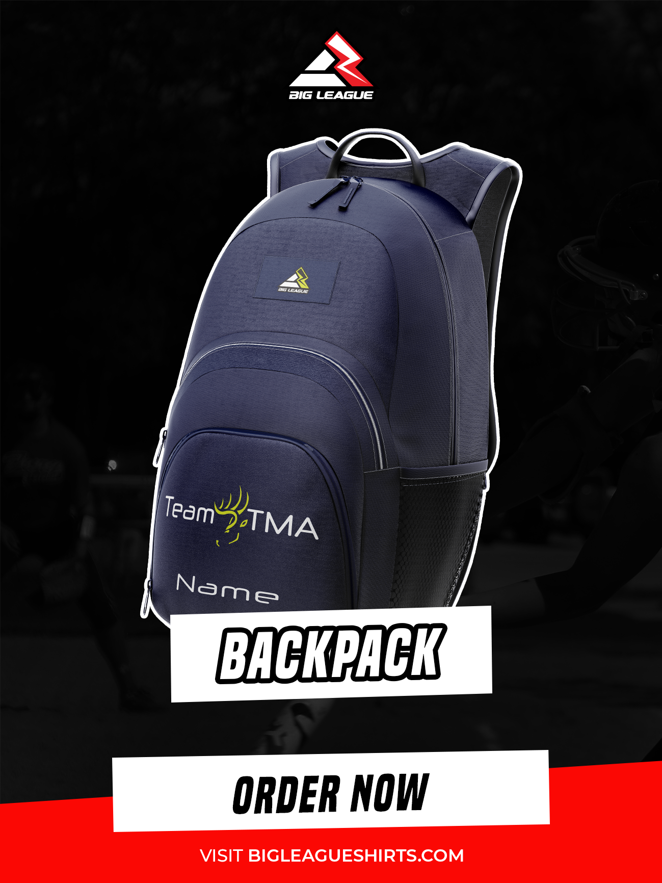 Timber Backpack Navy (minimum of 7)