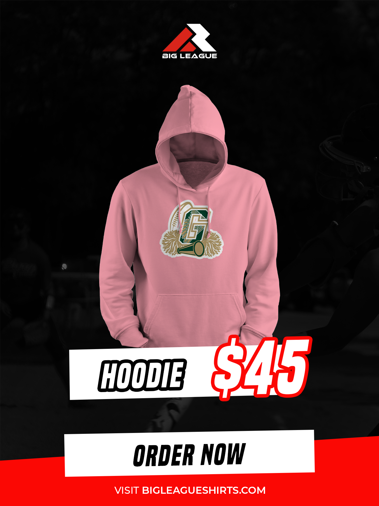 Hawks Hoodie / Light pink