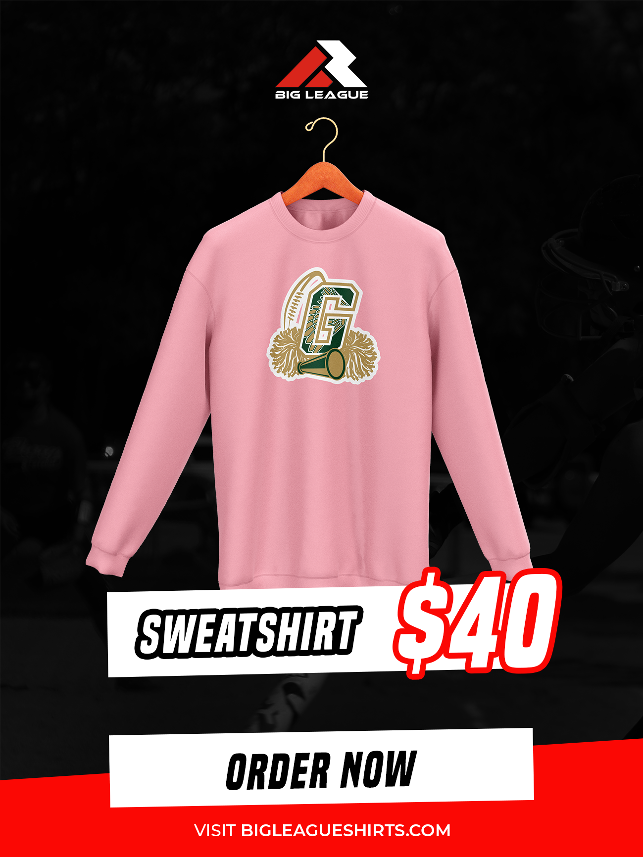 Hawks Sweatshirt / Light pink