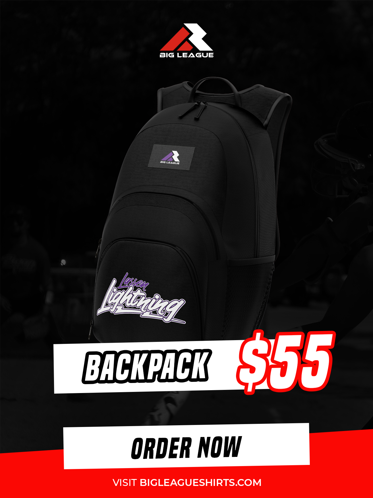 Laseen Lightning - BackPack (minimum of 7)