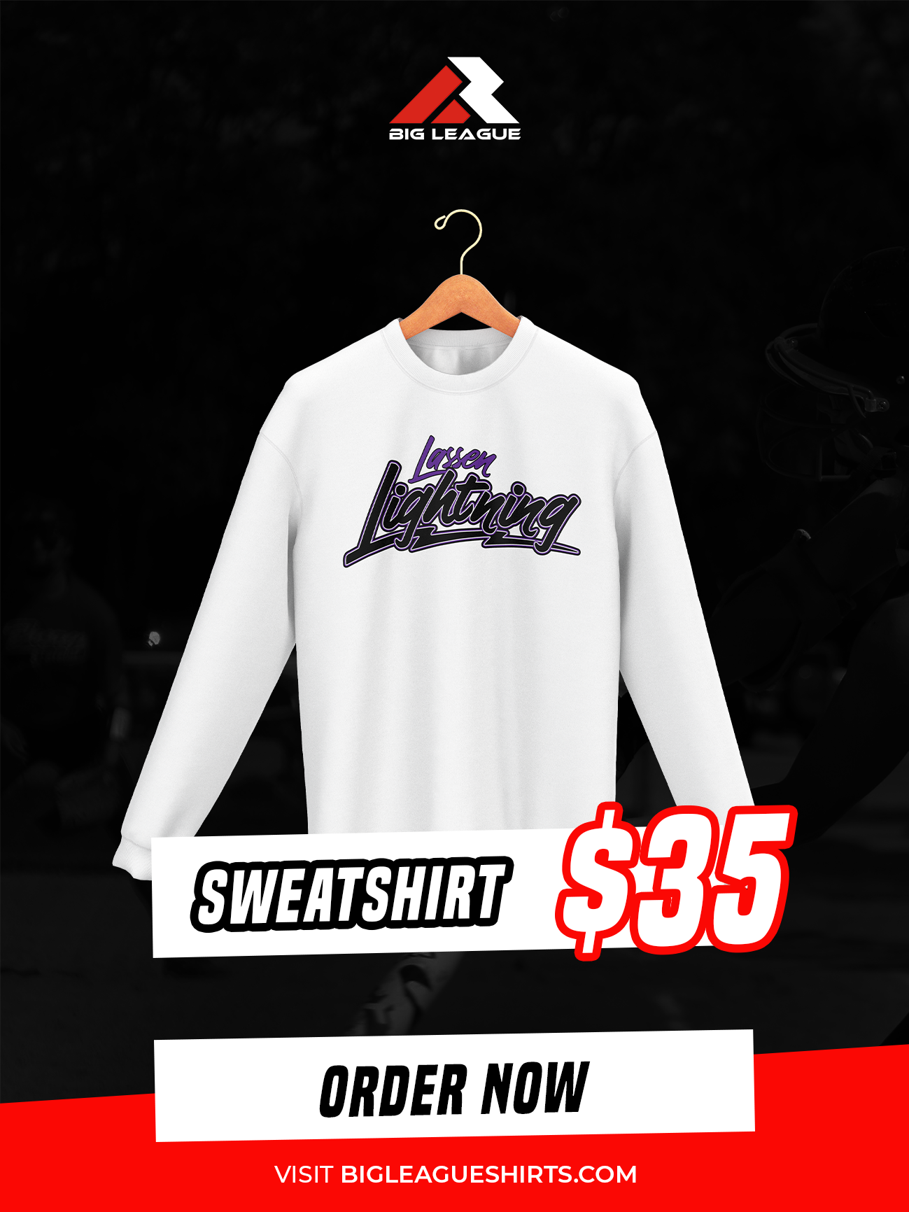 Laseen Lightning - Crew Neck Sweatshirt