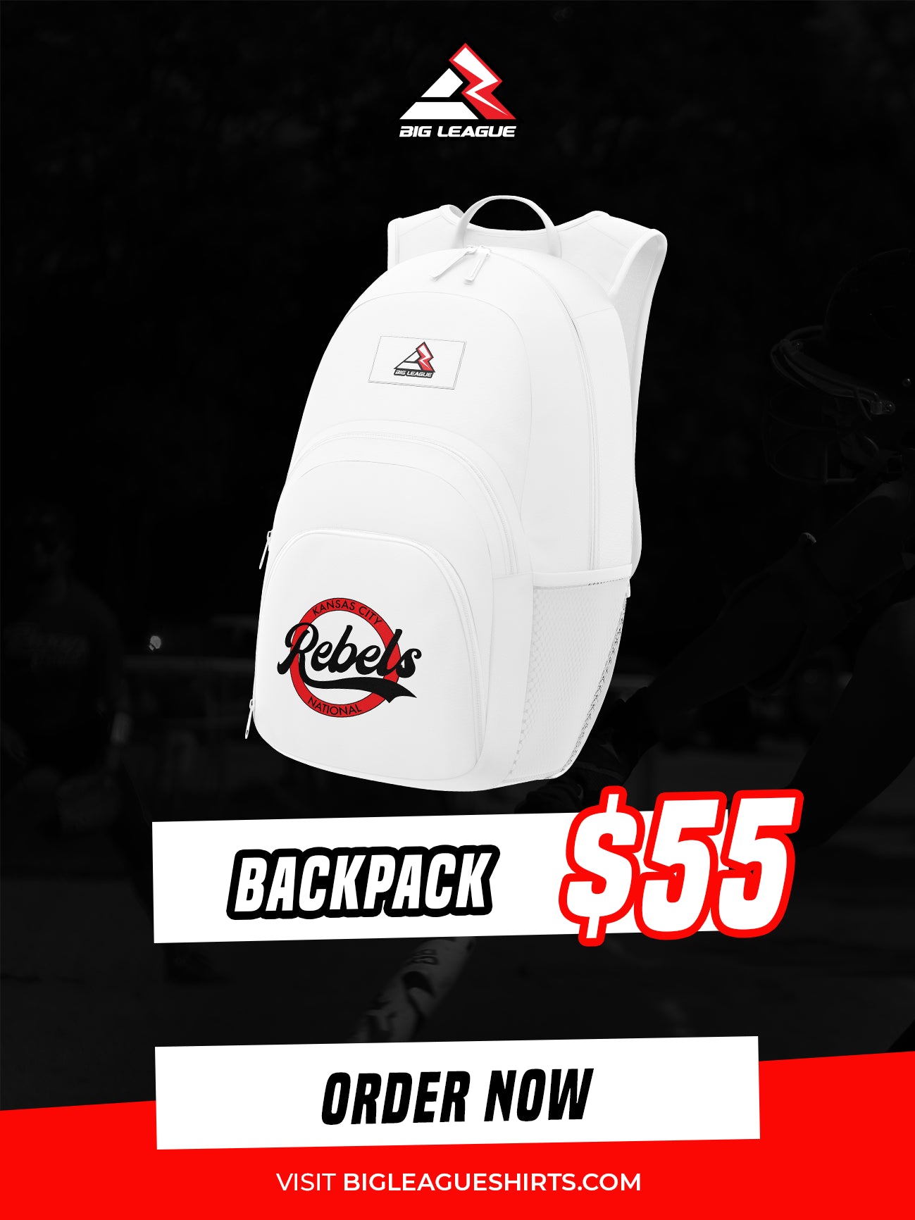 Back Pack (minimum of 7) / White