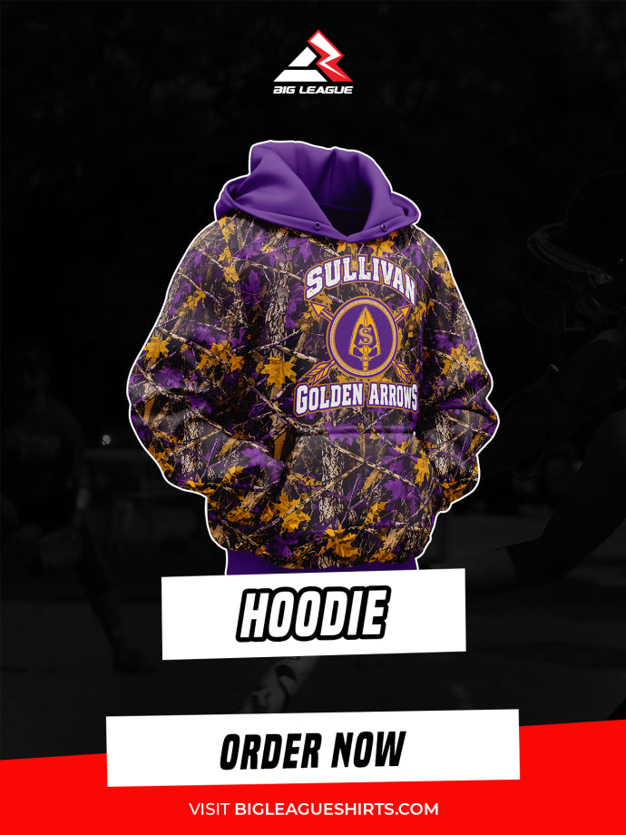 Hoodie / Deep Purple Woodland Camo