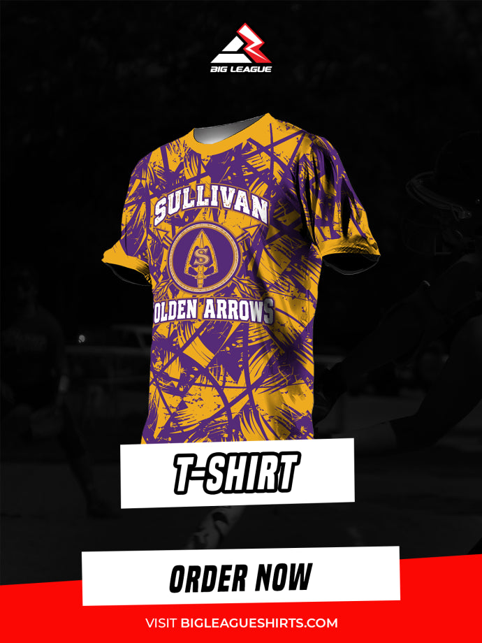 Crew Neck / Purple Yellow Grunge