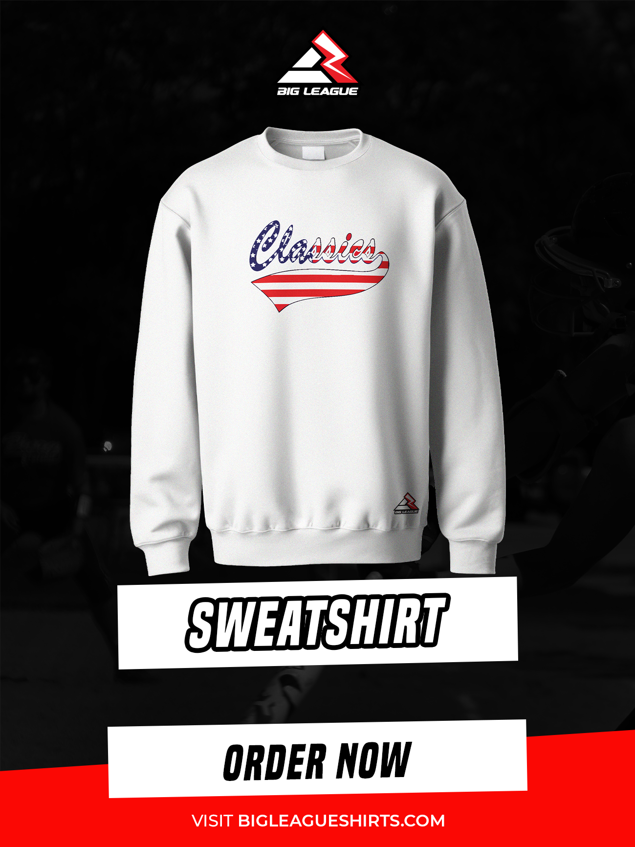 Sweatshirt / USA / White