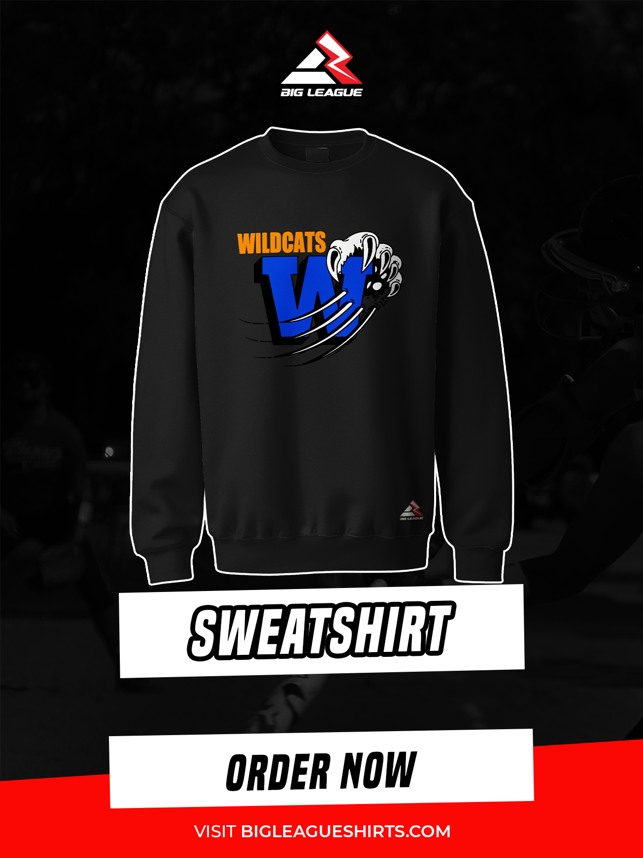 Crew Neck Sweatshirt / Black
