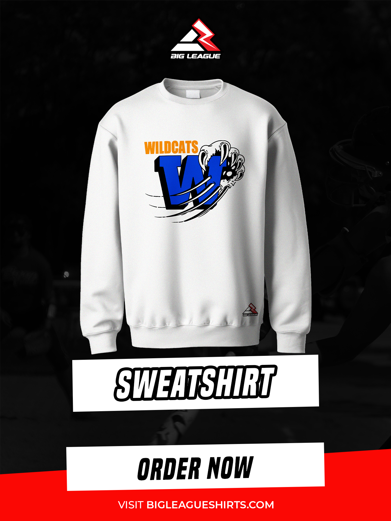 Crew Neck Sweatshirt / White