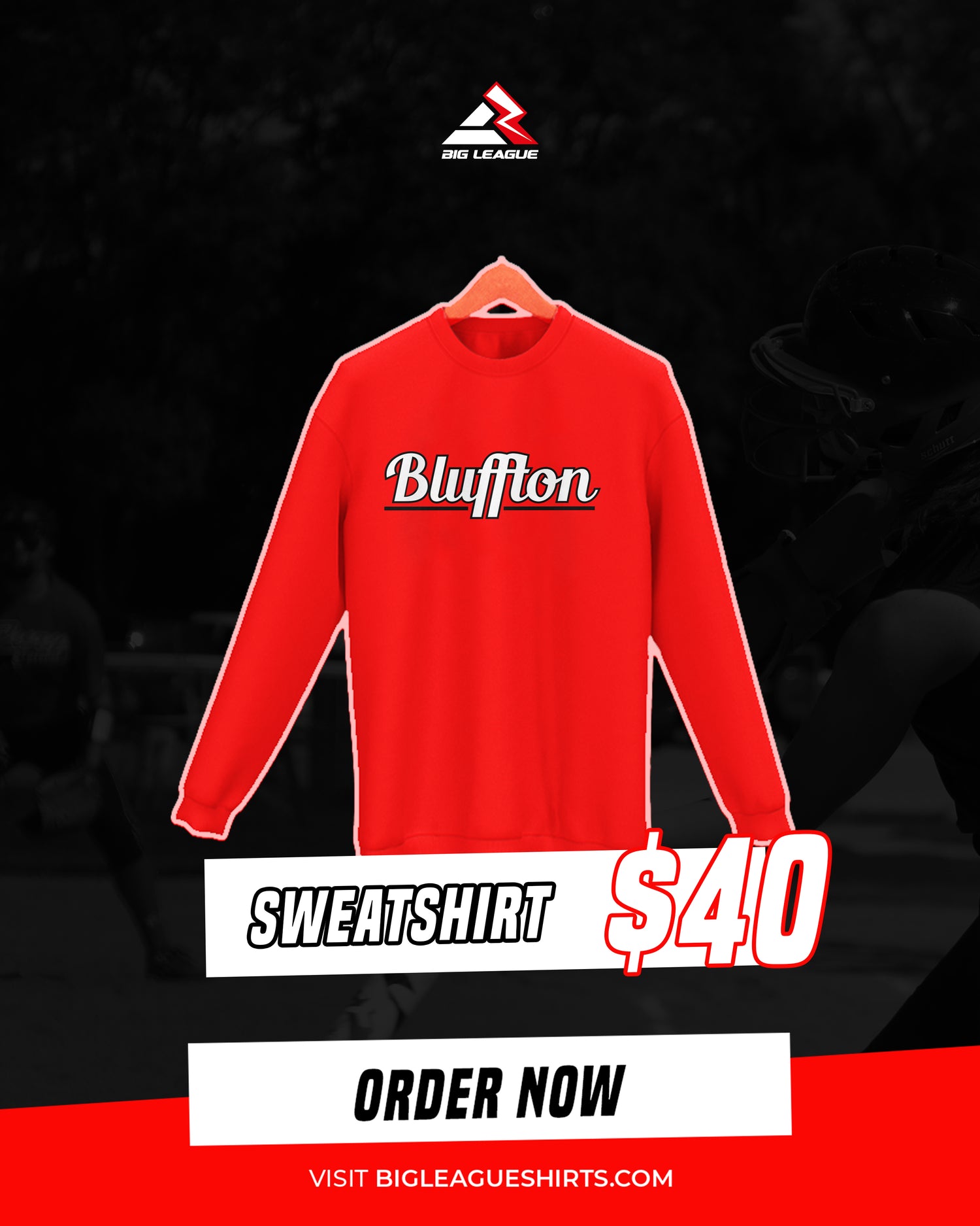 Sweat Shirt / Bluffton Red