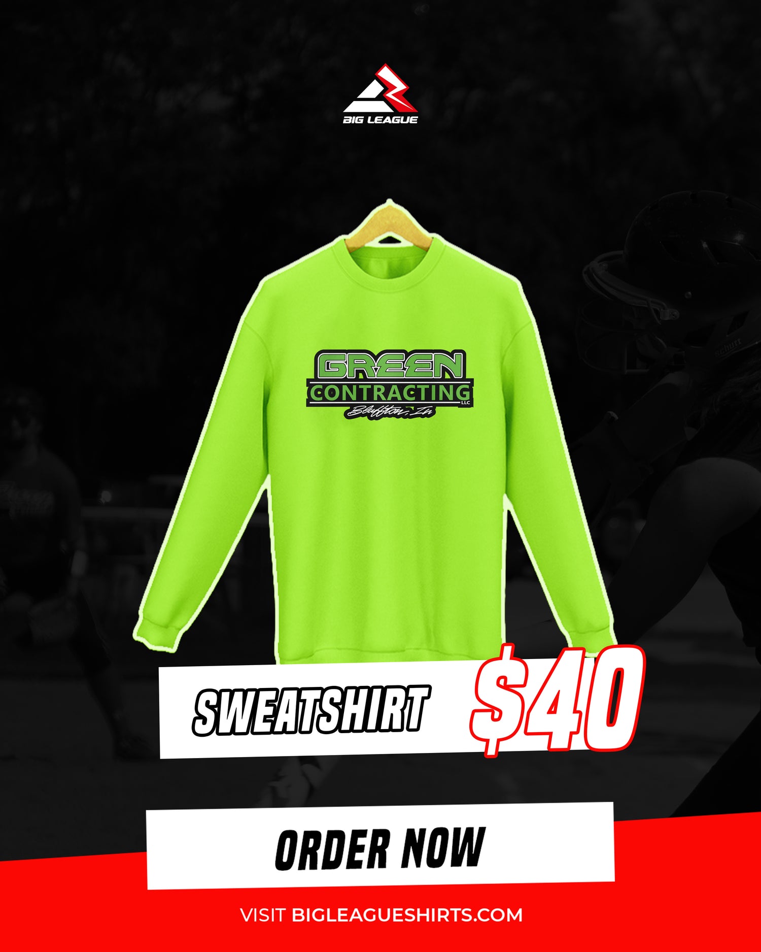 Sweat Shirt / Green Contracting