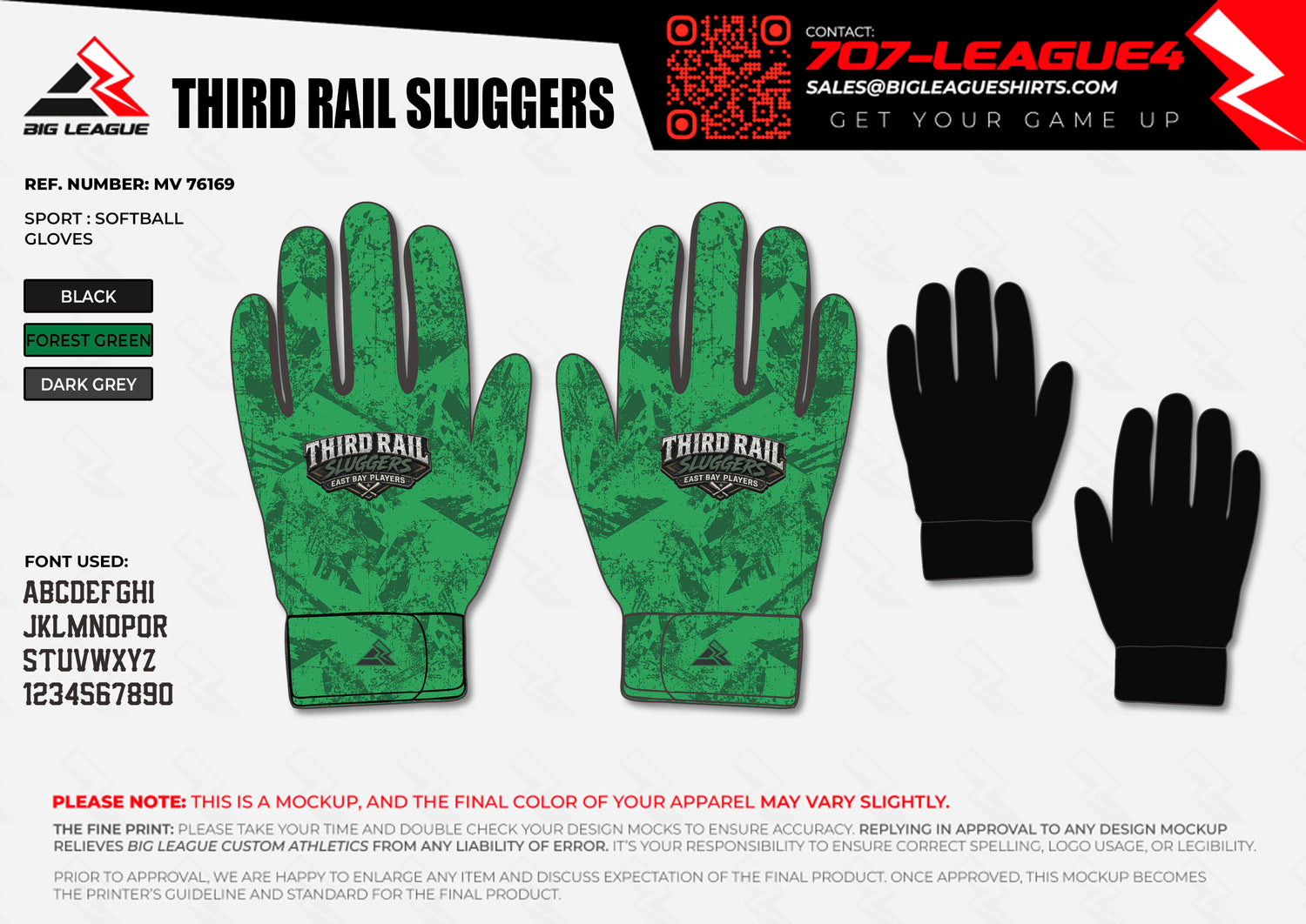 Batting Gloves / Forest Green