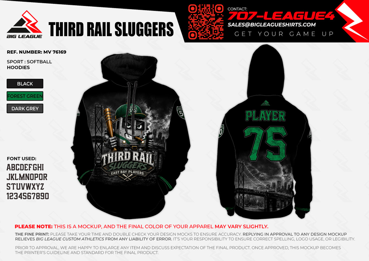 Hoodie / Forest Green