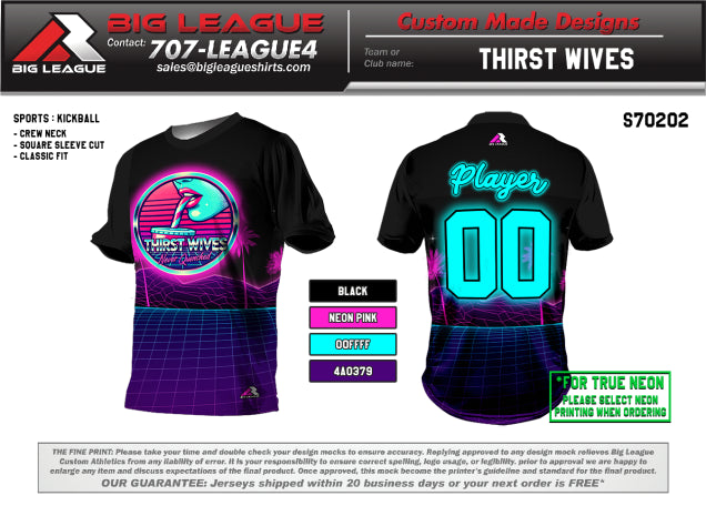 Player Jersey w/ (NEON & Athletic Fit)
