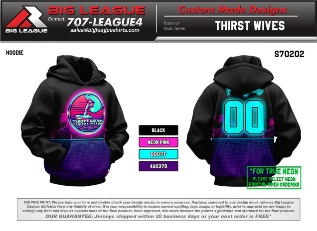 Player Hoodie w/ (NEON & Athletic Fit)