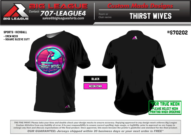 Fan Jersey w/ (NEON & Athletic Fit)