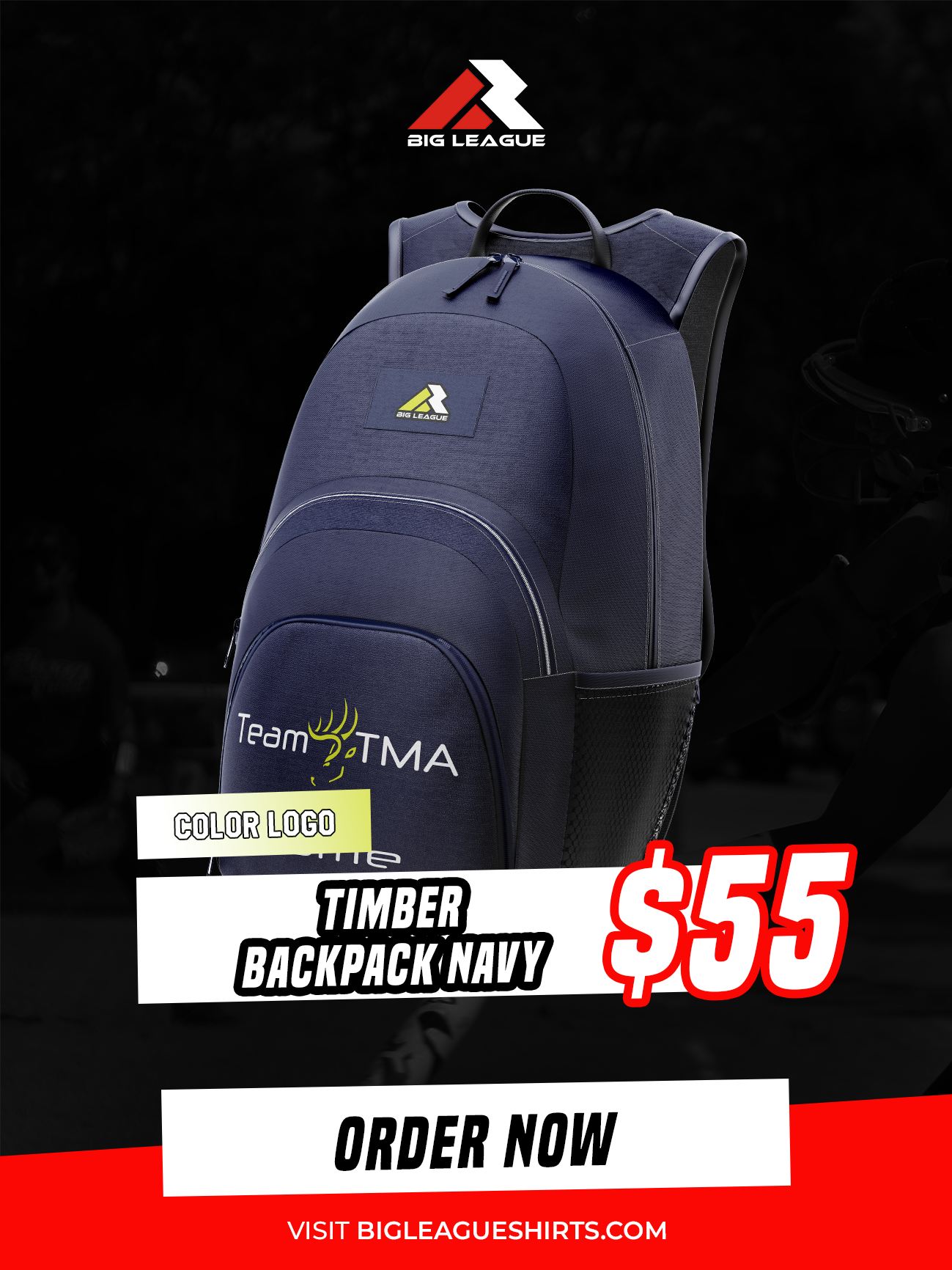 Backpack Navy (minimum of 7)
