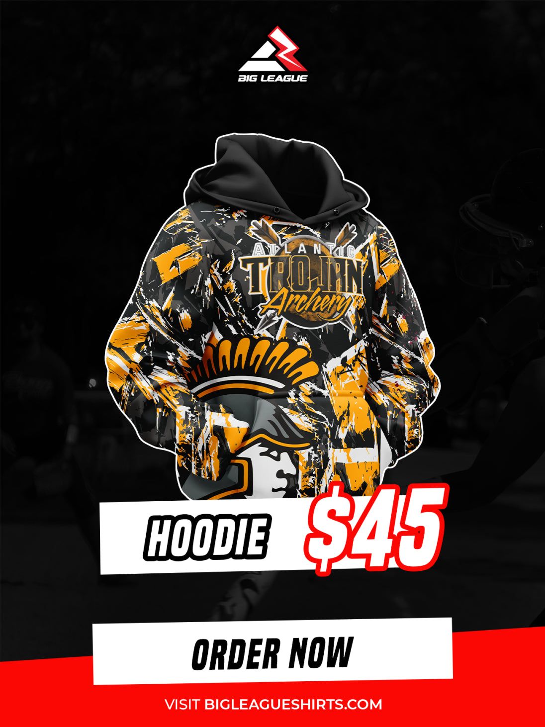 Hoodie / Black Pattern