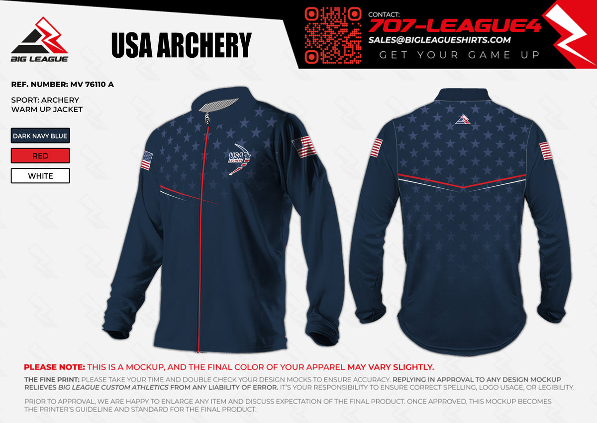 2026 USA Archery -- Warm Up Jacket - Paid