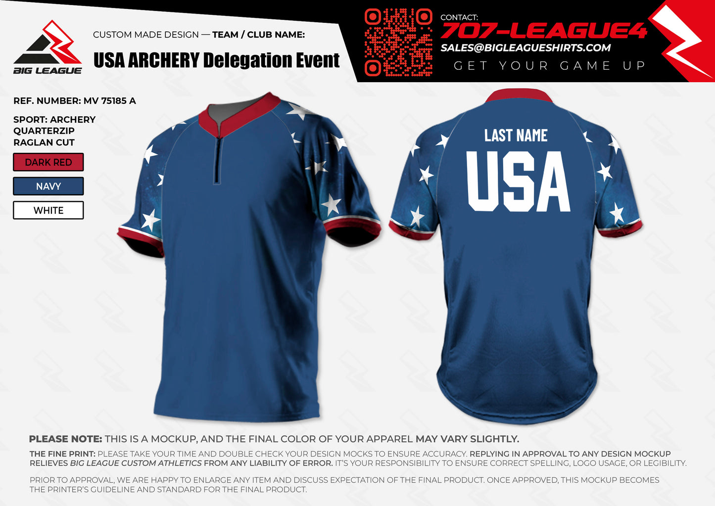2026 USA Archery -- Delegation Event - Blue Jersey (Free)