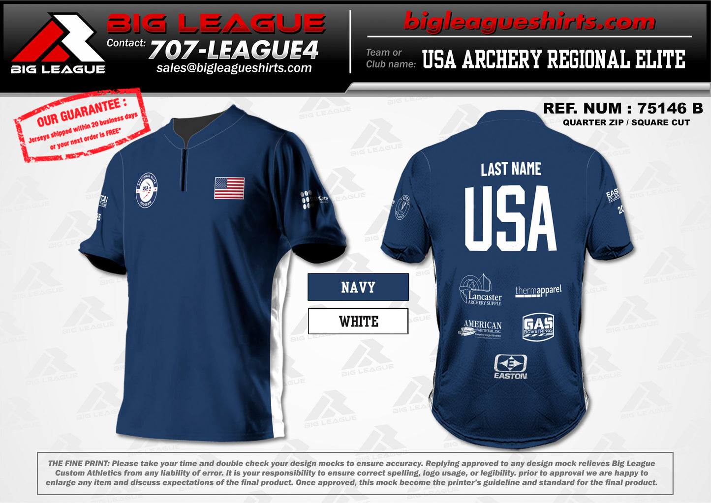 2025 USA Archery Regional Elite Program - Elite (Navy) - Free (Max: 1)