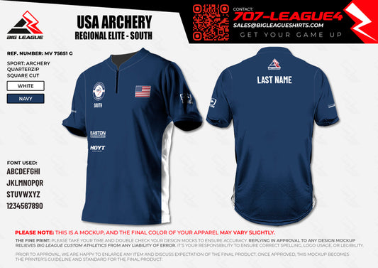 2026 USA Archery Regional Elite Program - Navy - Free (Max: 1)