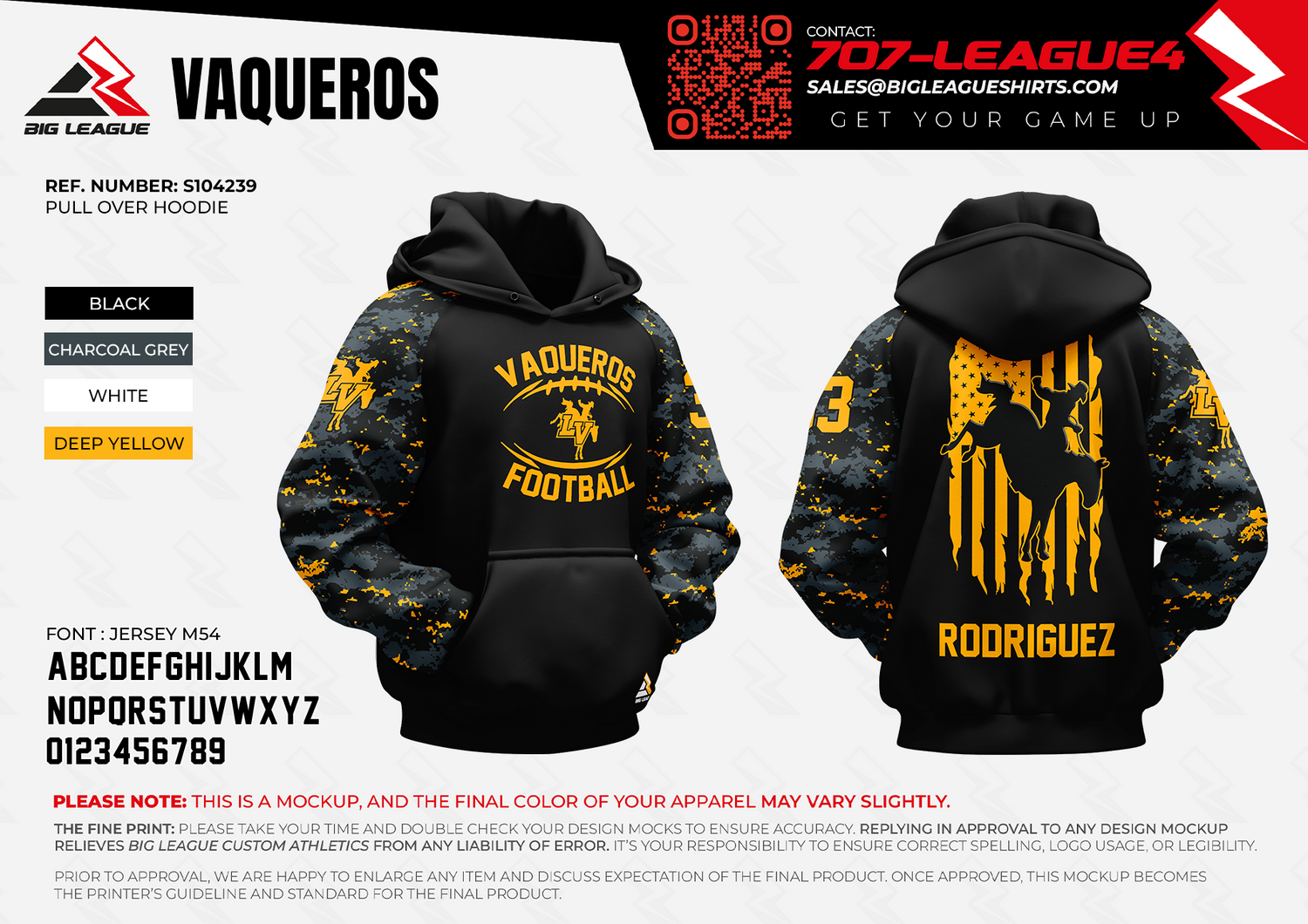 Pull Over Hoodie / Deep Yellow