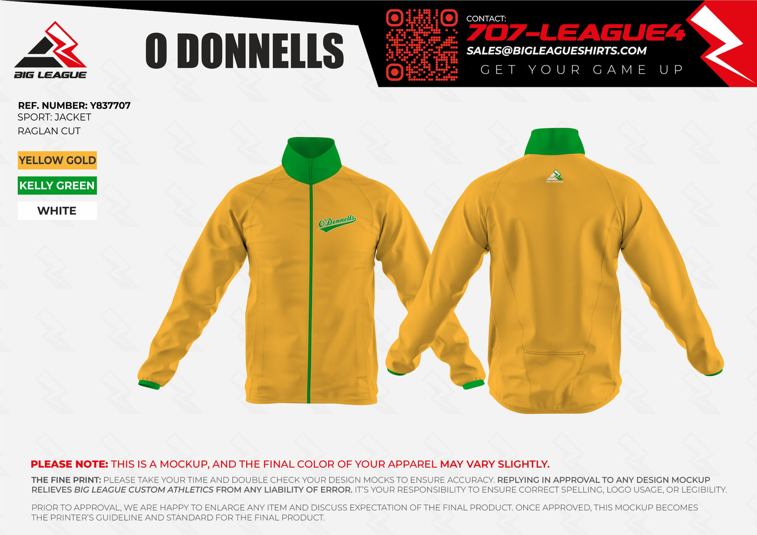 Warm Up Jackets / Yellow