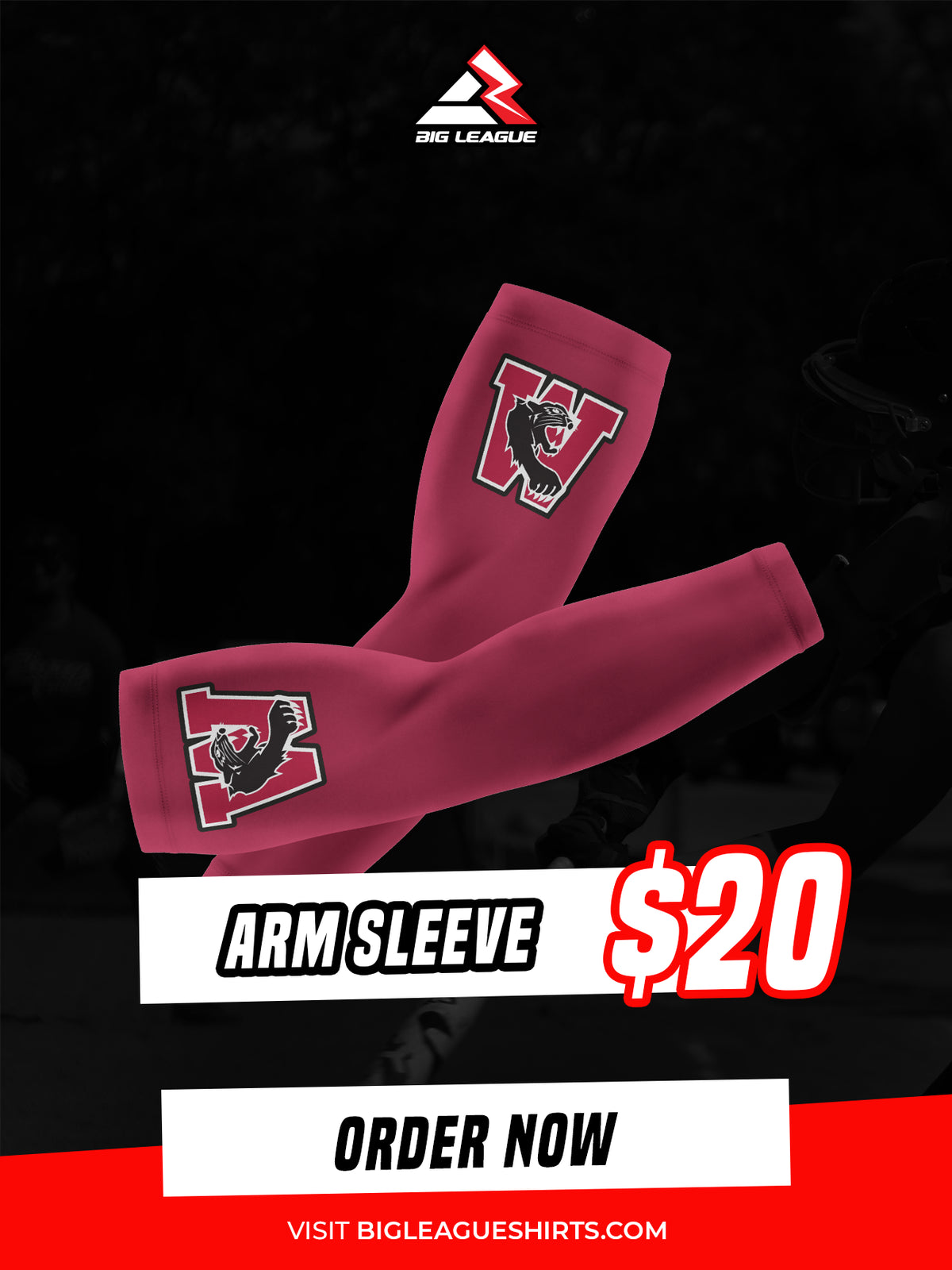 Arm Sleeve / Maroon