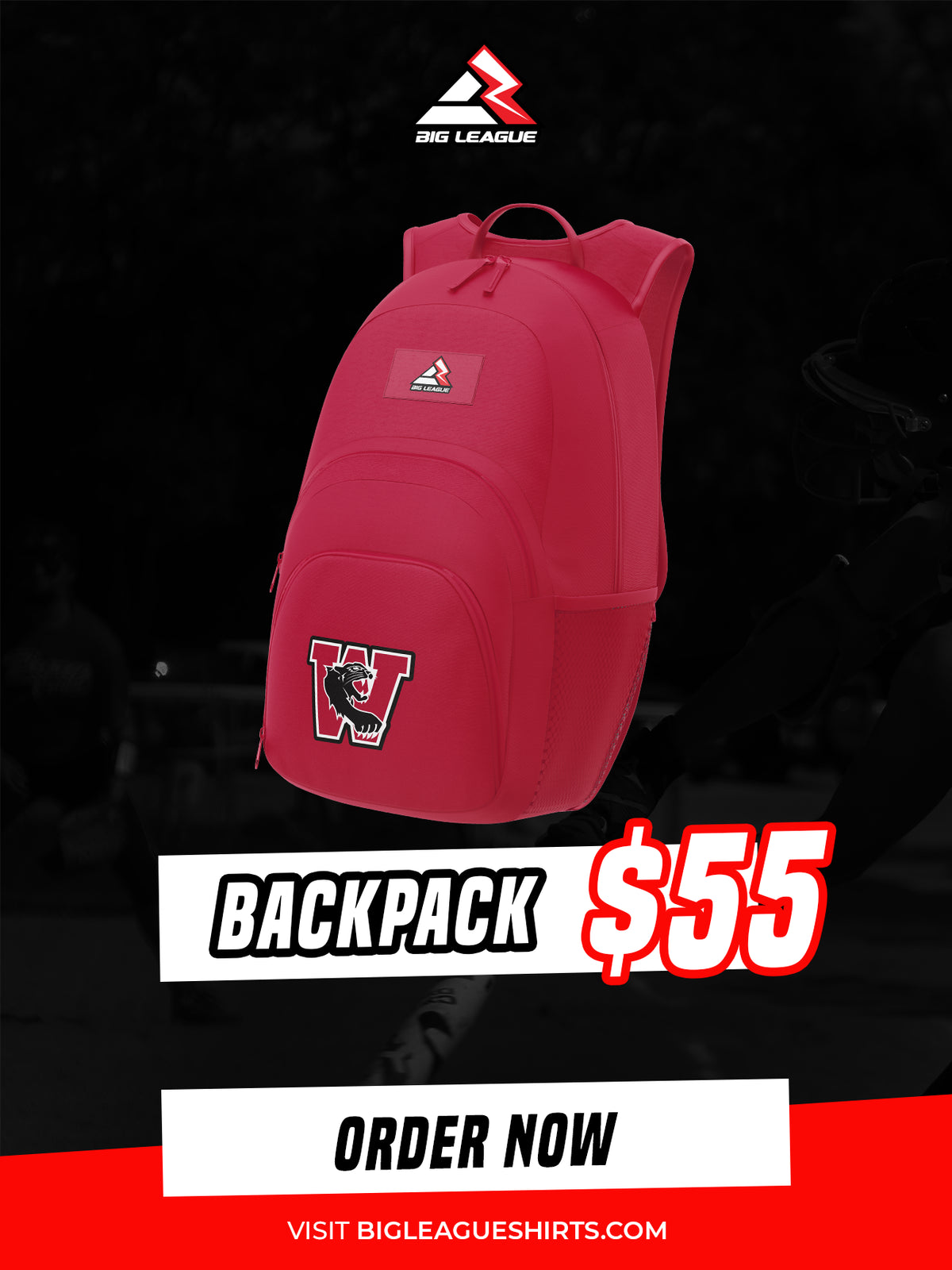 Back Pack (minimum of 7) / Maroon