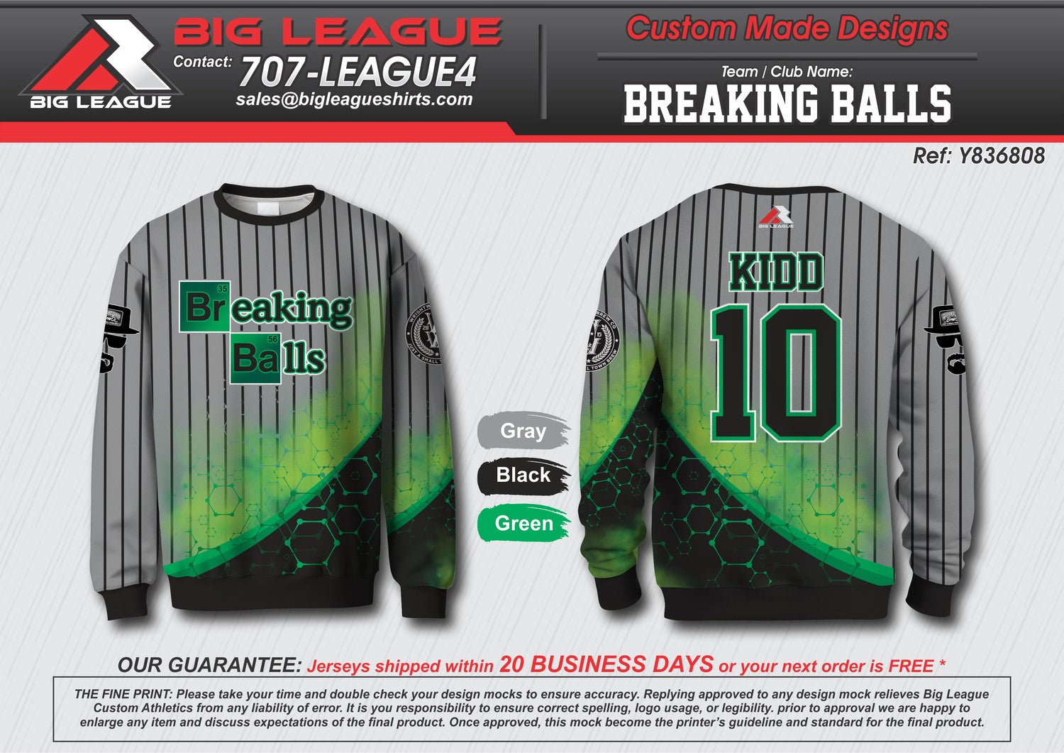 Sweatshirt-Green Black