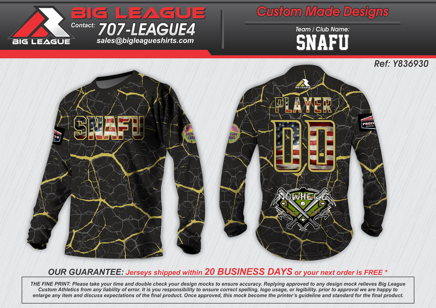 Long Sleeve / Black & Gold