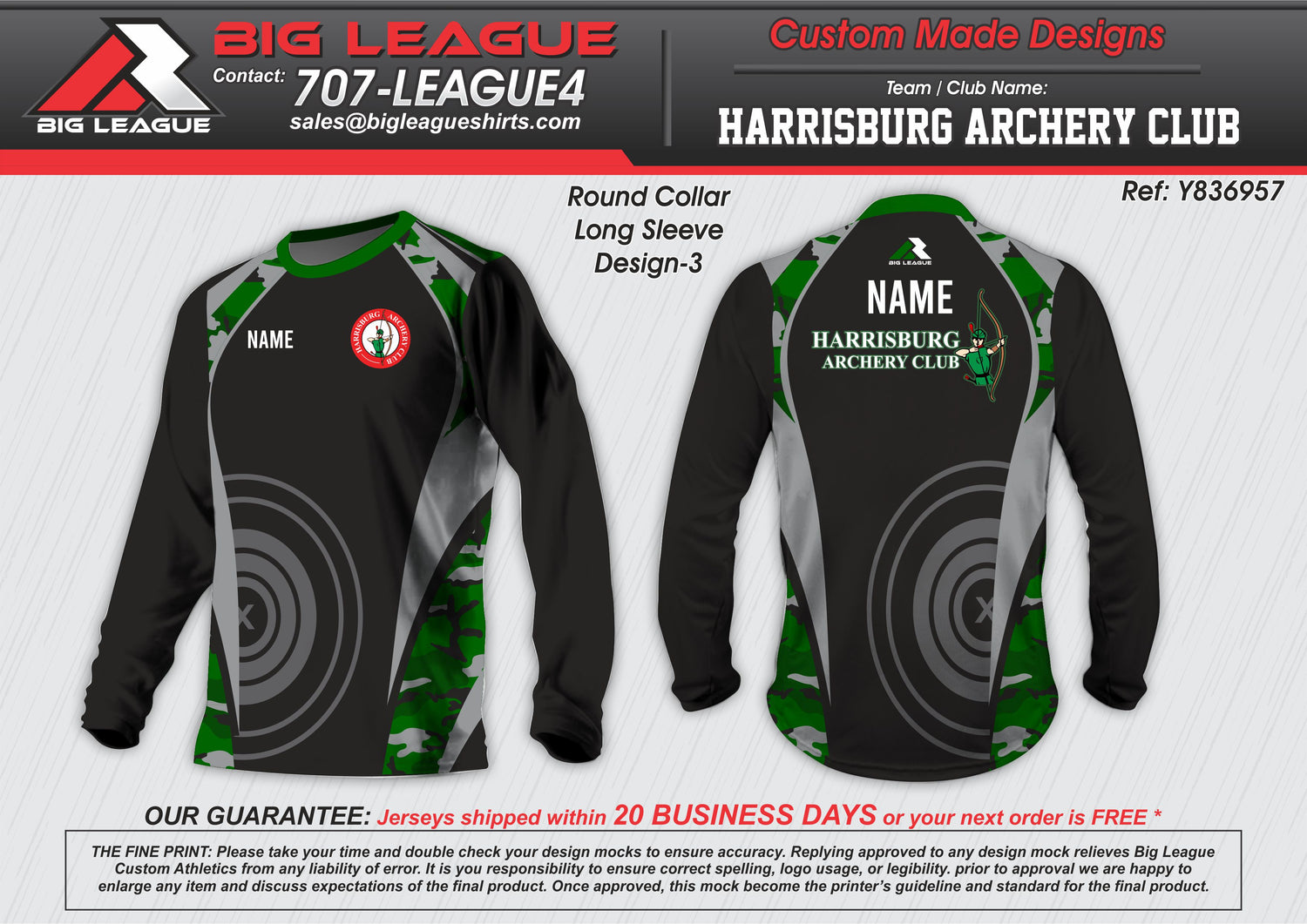 Long Sleeves / Black w/ Green
