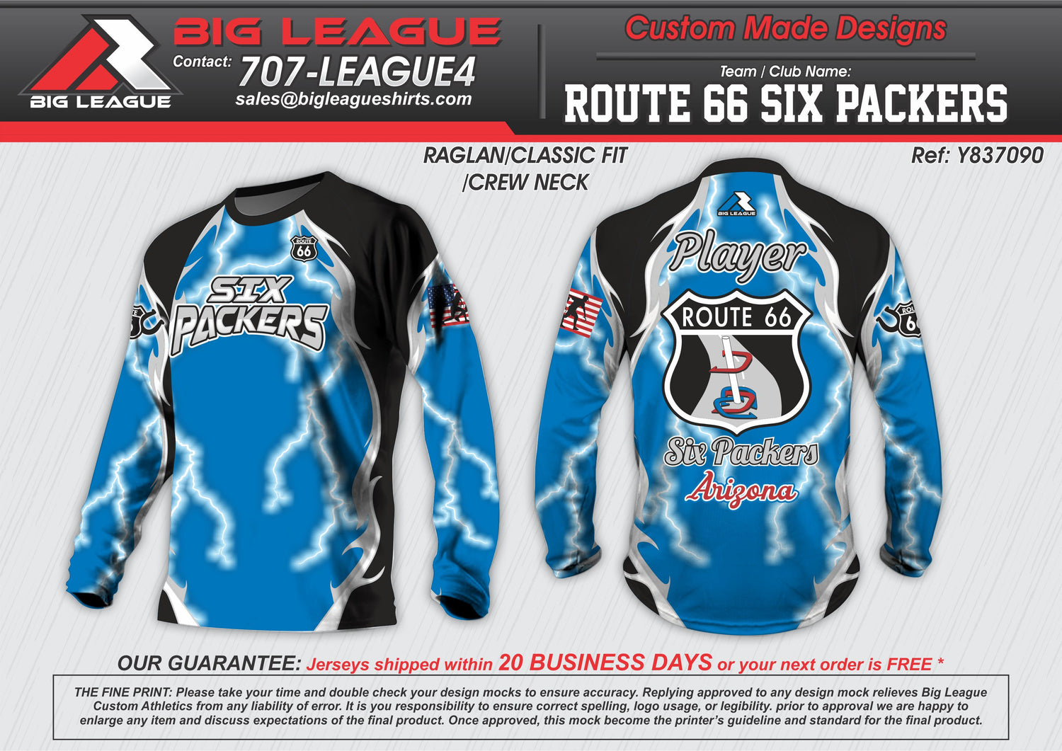Long Sleeve / Blue Lightning