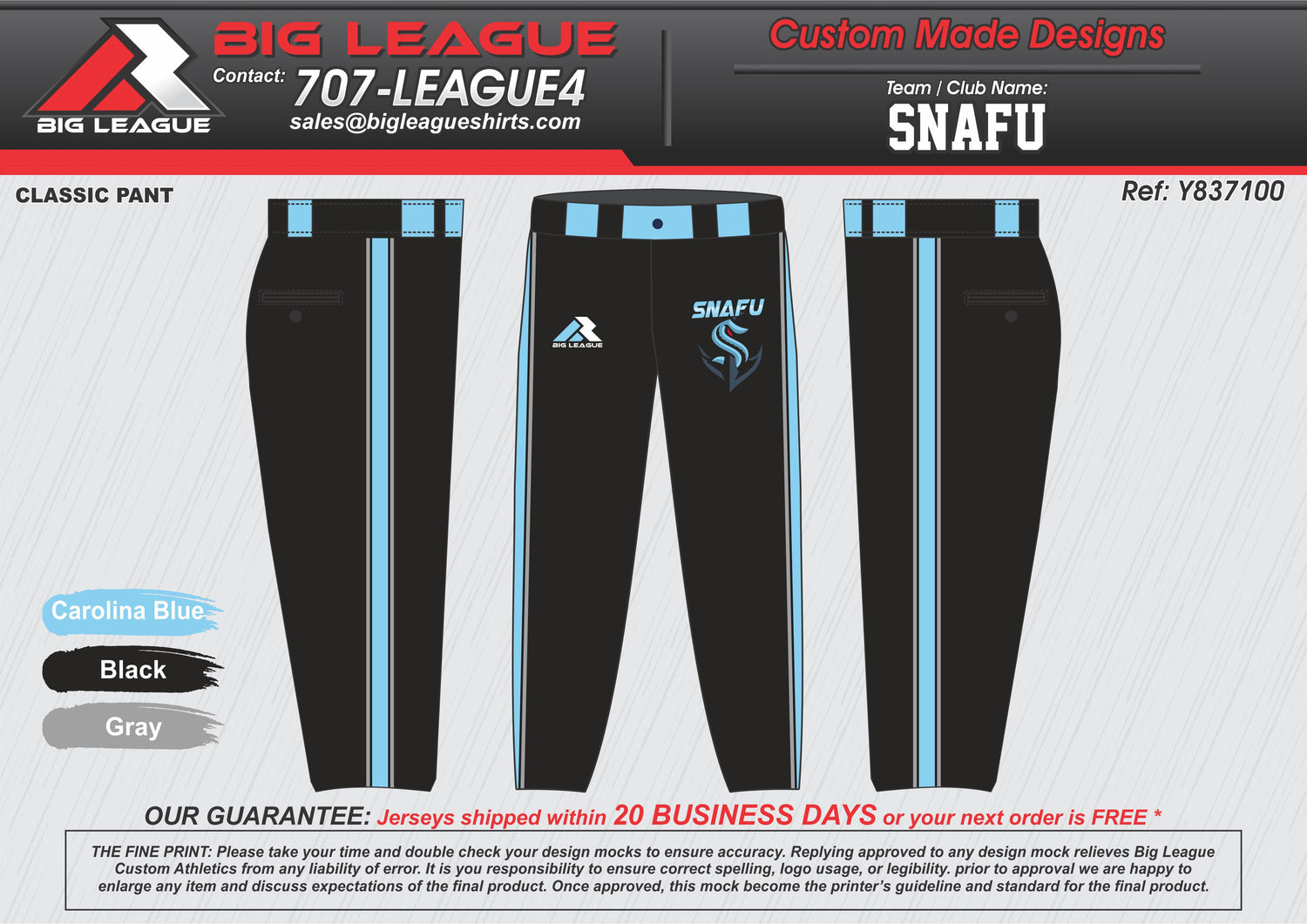 Pants / Blue Black