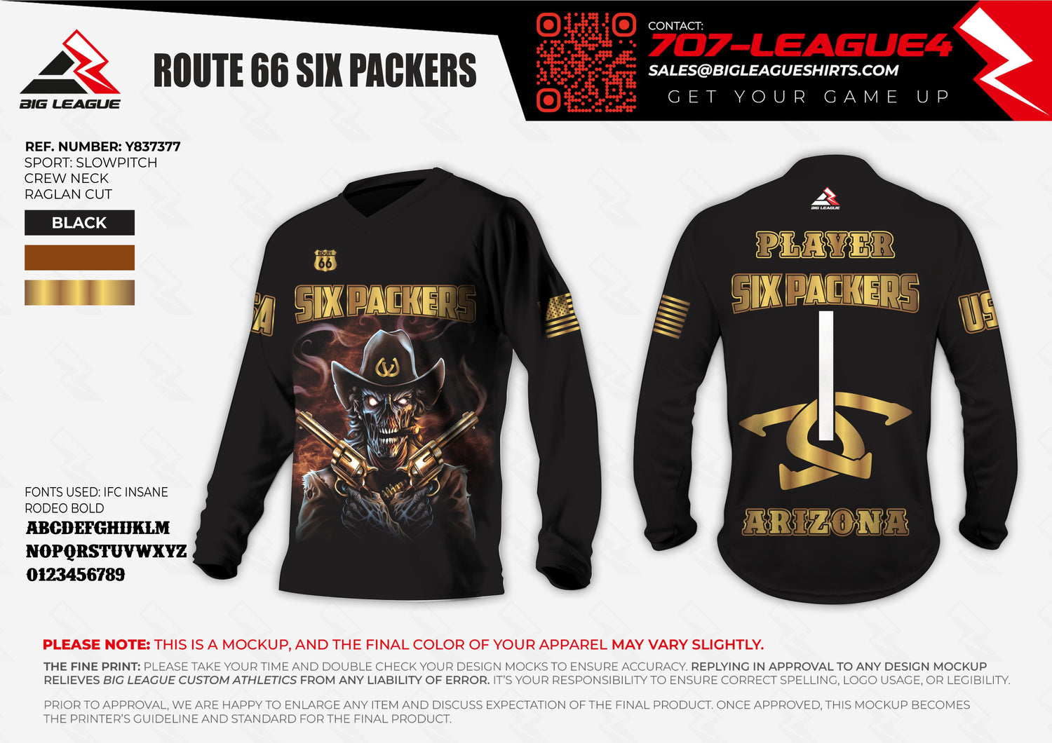 Long Sleeve / Black Gold