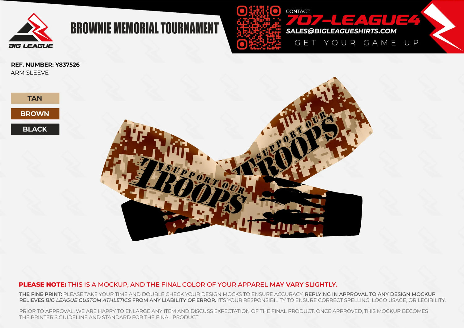 Arm Sleeve / Tan-Brown