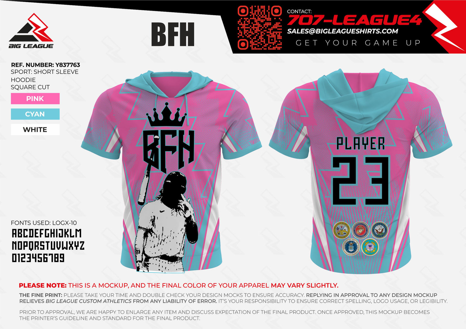 Short Sleeve Hoodie Jersey