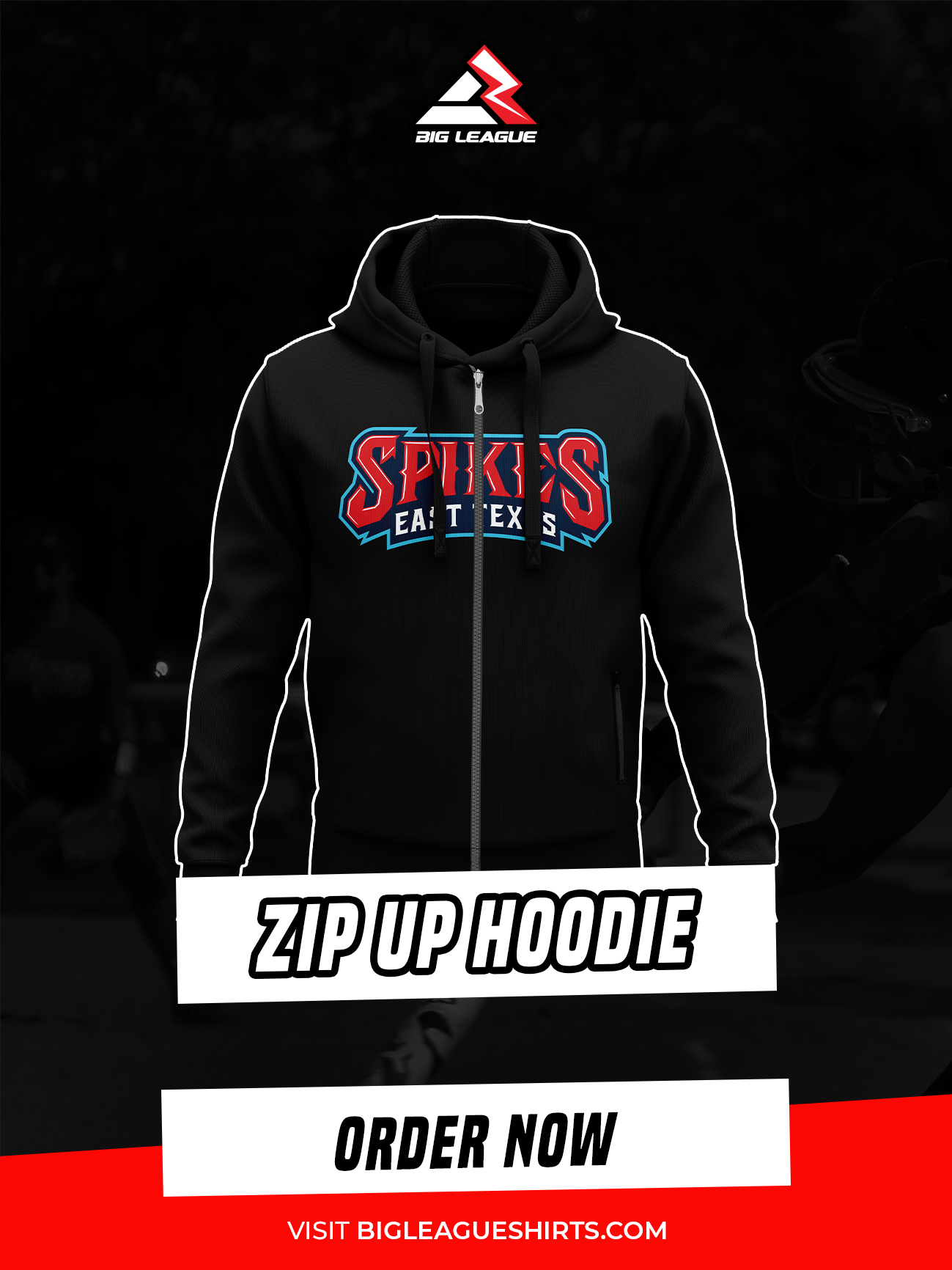 Zip up hoodie / Black