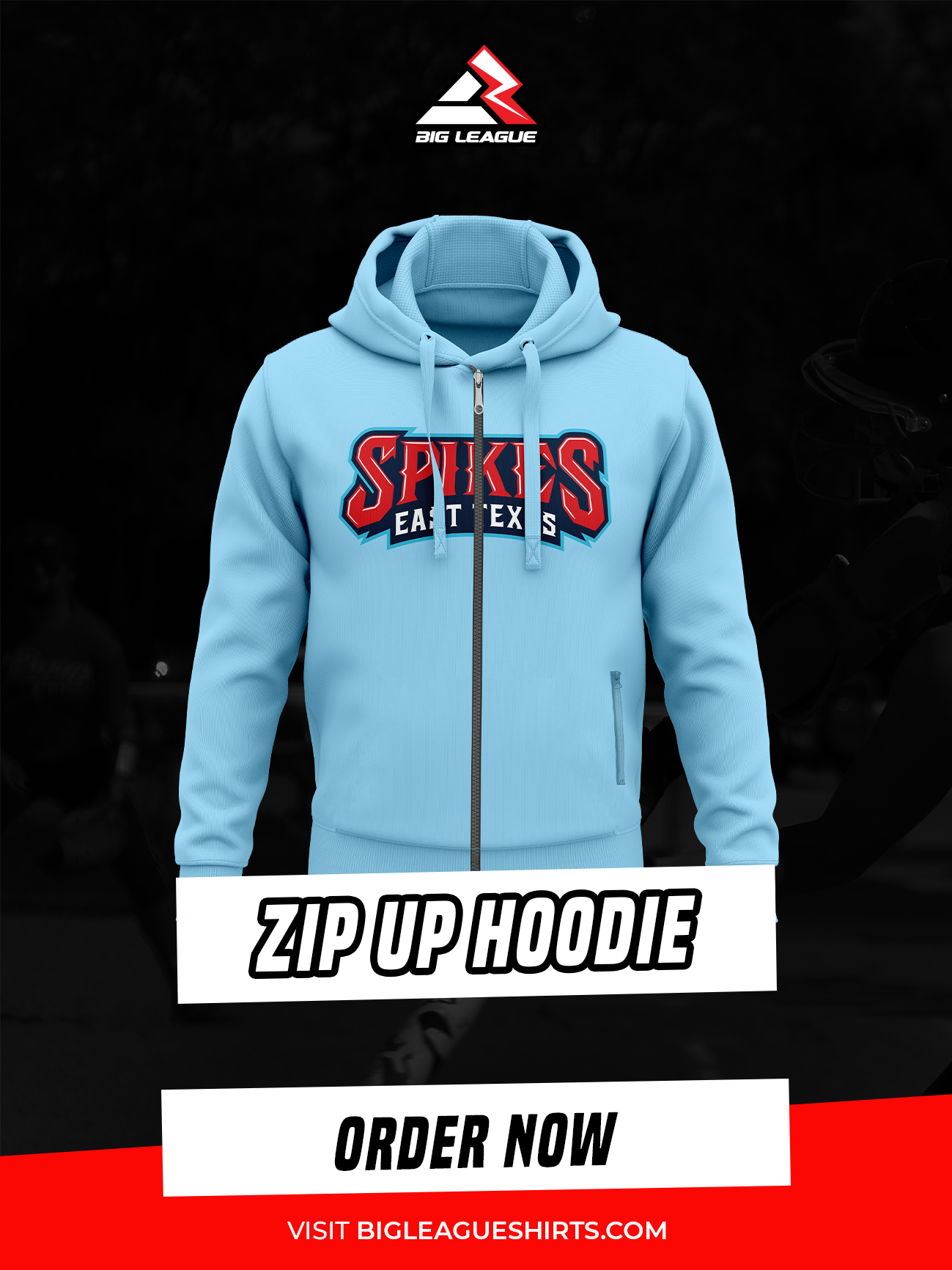 Zip up hoodie / SkyBlue