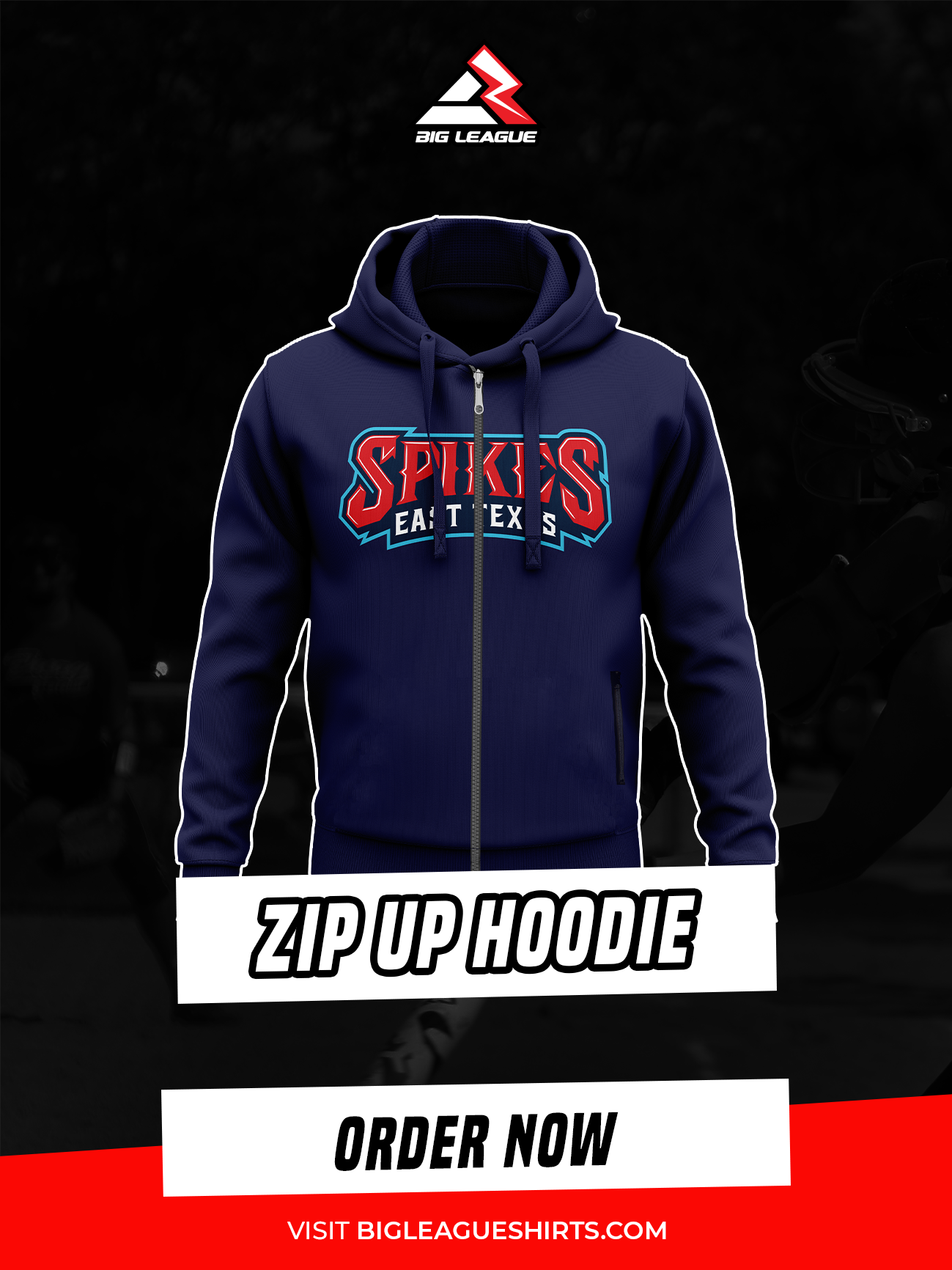 Zip up hoodie / Navy