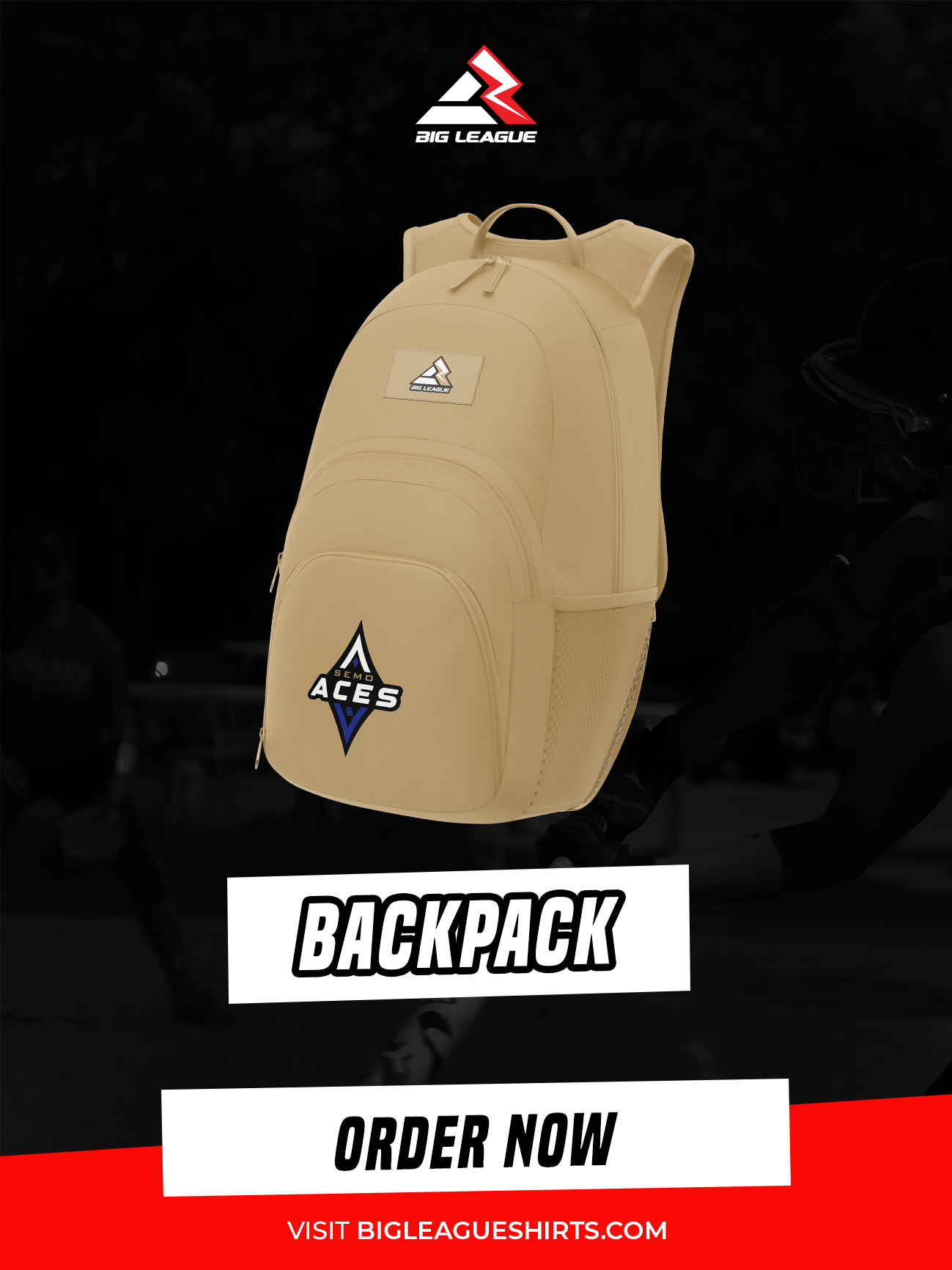 Backpacks (One-Size & Minimum of 7) / Gold