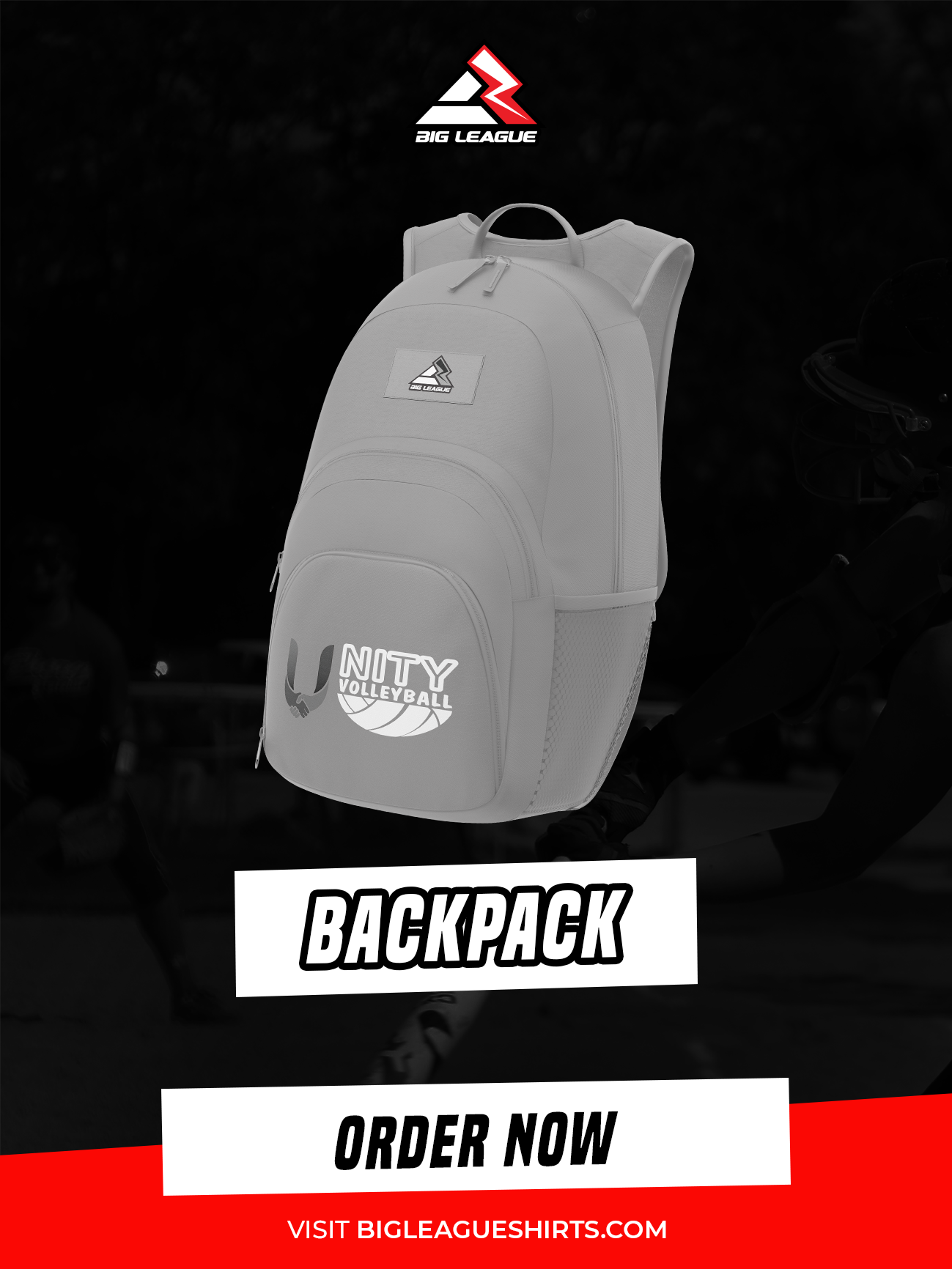 BackPack (Minimum of 7) / Charcoal White